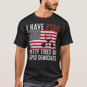 Camiseta Hombres Con Los Que Tengo Bonitos Del PTSD Cansado