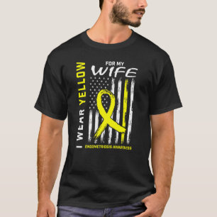 Camiseta Hombres Con Los Que Uso Amarillo Para Mi Esposa Co