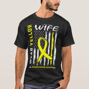 Camiseta Hombres Con Los Que Uso Amarillo Para Mi Esposa Co