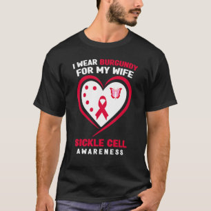 Camiseta Hombres Con Los Que Uso Borgoña Para Mi Esposa Con