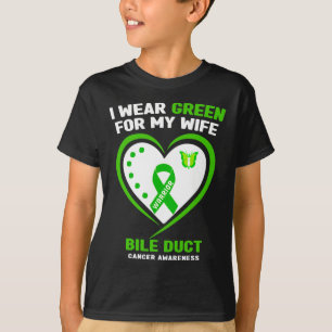 Camiseta Hombres Con Los Que Uso El Verde Para Mi Esposa Bi