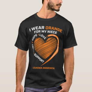 Camiseta Hombres Con Los Que Uso Naranja Para La Conciencia