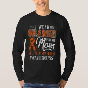 Camiseta Hombres Con Los Que Uso Naranja Para Mi Mamá Escle