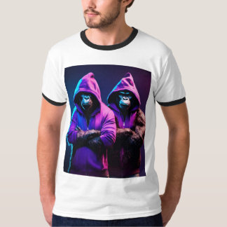Camiseta Hombres con monos enojados