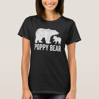 Camiseta Hombres Con Un Oso De Adormidera Día De Los Padres