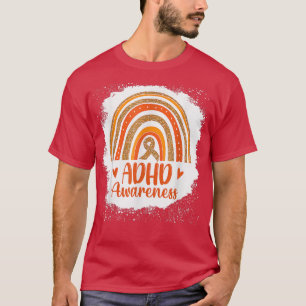 Camiseta Hombres concientizar sobre el TDAH y el Naranja de