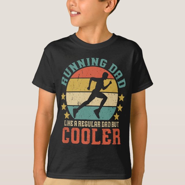 Camiseta Hombres corriendo papá ventilado divertida maraton (Anverso)