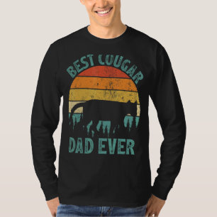 Camiseta Hombres Cougar Vintage el mejor padre de Cougar