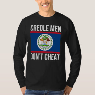 Camiseta Hombres criollos no engañan Orgullo de Belice Band
