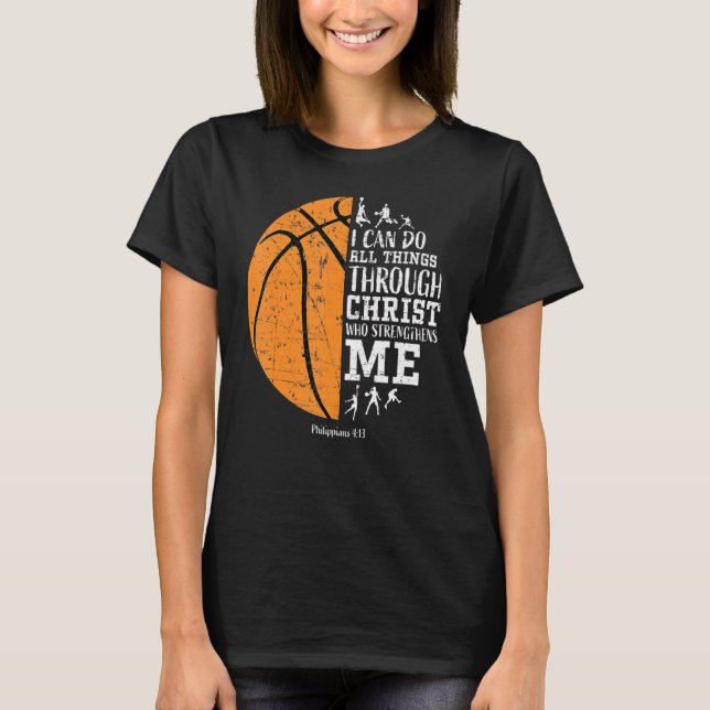 Camiseta Hombres Cristianos de Baloncesto Niños Religiosos (Anverso)