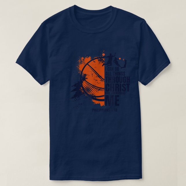 Camiseta Hombres cristianos de básquetbol niños género reli (Diseño del anverso)