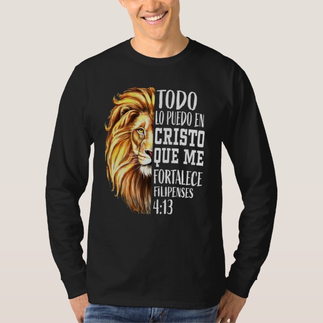 Camiseta Hombres Cristianos De Guay Biblia Española Contra  (Anverso)