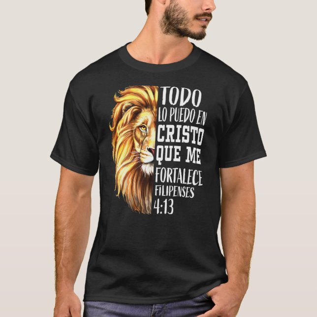 Camiseta Hombres Cristianos León Español Judah Gráfico En L (Anverso)