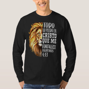 Camiseta Hombres Cristianos León Español Judah Gráfico En L