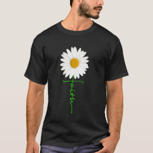 Camiseta Hombres cristianos por la flor de la fe cristiana