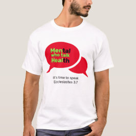 Camiseta HOMBRES cristianos que hablan de salud mental sana