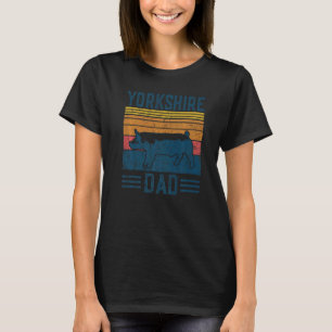 Camiseta Hombres cultivando la raza vintage Yorkshire Pig D