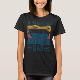 Camiseta Hombres Cultivando Raza Vintage Británica Lop Pig