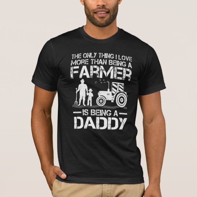 Camiseta Hombres cultivando tractores agricultor retroalime (Anverso)