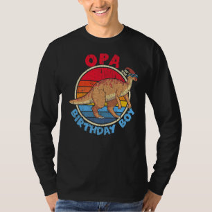 Camiseta Hombres Cumpleaños I Opa I Parasaurolophus I Famil