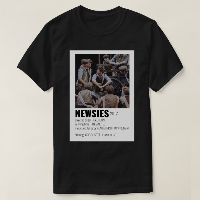 Camiseta Hombres curiosos informan cerrando Poster musical  (Diseño del anverso)
