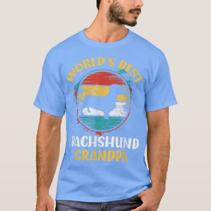 Camiseta Hombres Dachshund Abuelo Funny Weenie Perro Lover 