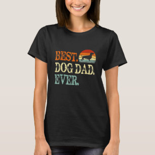 Camiseta Hombres Dachshund Mejor Perro Papá Nunca Retro Gra