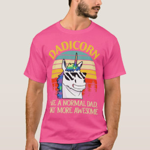 Camiseta Hombres Dadicorn Funny Gafas de sol de unicornio