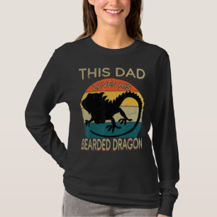 Camiseta Hombres Dads Gráficos con barba graciosos