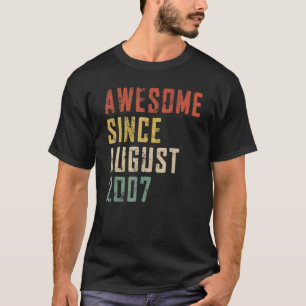 Camiseta Hombres De 15 Años De Edad Increíble Desde Agosto 