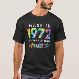 Camiseta Hombres De 50 Años De Edad De Tie Dye 50 Años De E