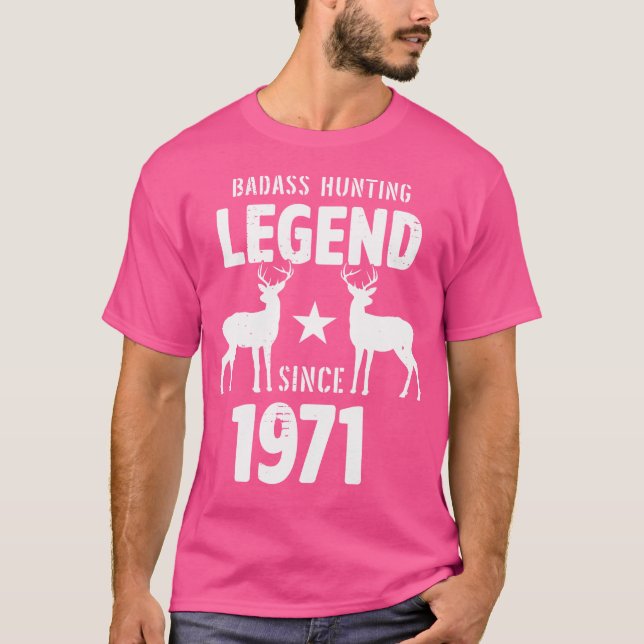 Camiseta Hombres De 50 Años Mujeres 1971 Cazadores Regalos  (Anverso)