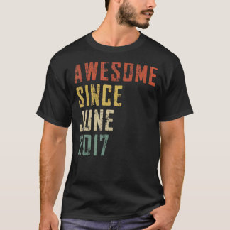 Camiseta Hombres De 5 Años De Edad Increíble Desde Junio De