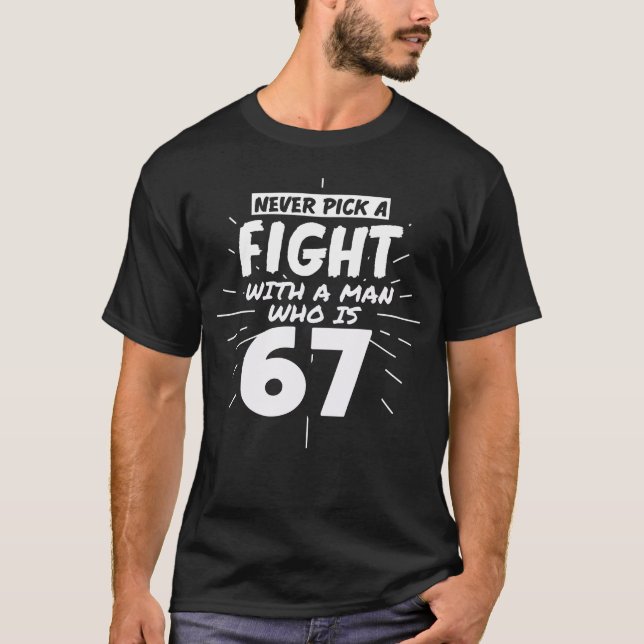 Camiseta Hombres de 67 años Regalo divertido por cumpleaños (Anverso)