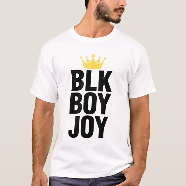 Camiseta Hombres de África Negra BLK BOY JOY Empowerment (Anverso)