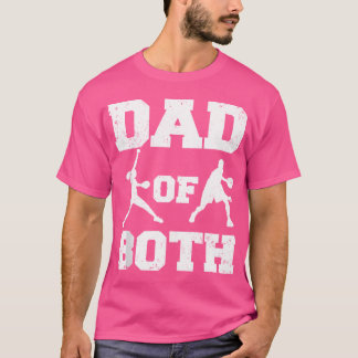 Camiseta Hombres De Ambos Graciosos Papás De Baloncesto