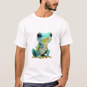 Camiseta Hombres de arte de rana arbórea galáctica salpicad