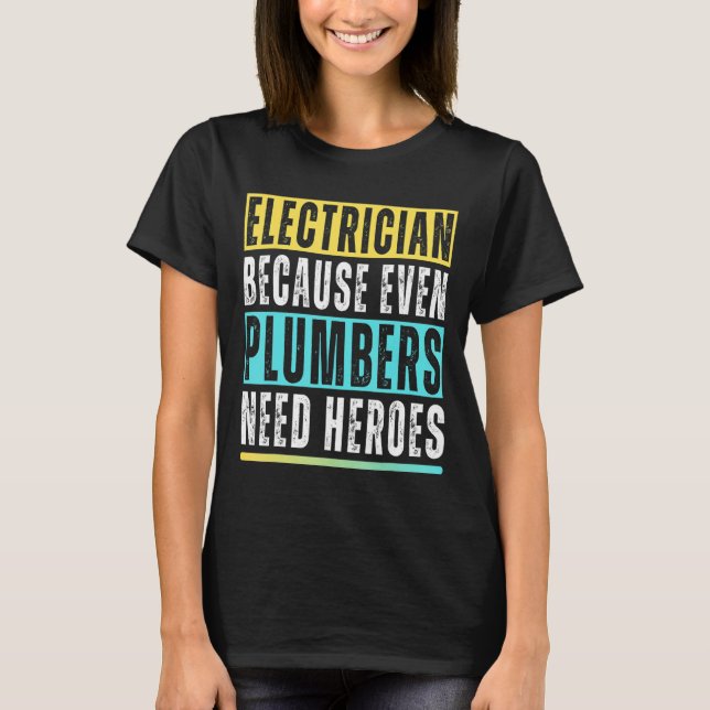 Camiseta Hombres De Arte Electricista Hombres Hombres Eléct (Anverso)