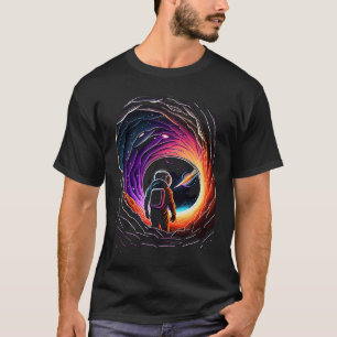Camiseta hombres de arte gráfico astronauta surrealista