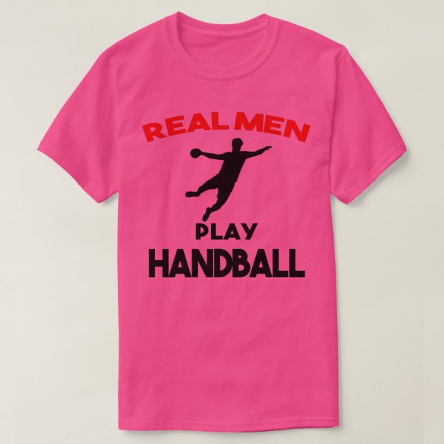 Camiseta Hombres de balonmano con una increíble idea de reg (Diseño del anverso)