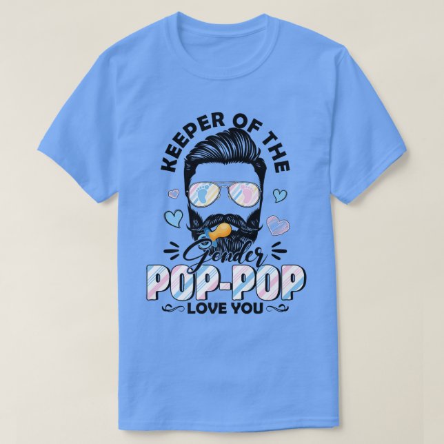 Camiseta Hombres De Barba Cuidadores De Género El Pop Te Am (Diseño del anverso)