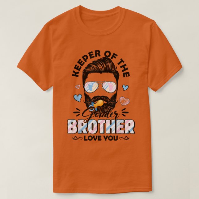 Camiseta Hombres De Barba Cuidadores De Género Hermano Te A (Diseño del anverso)
