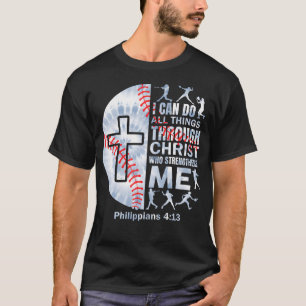 Camiseta Hombres de béisbol cristiano jugador de niño equip