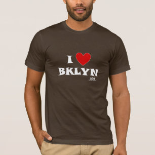 Camiseta Hombres de Brooklyn del corazón de la N.Y.E-I