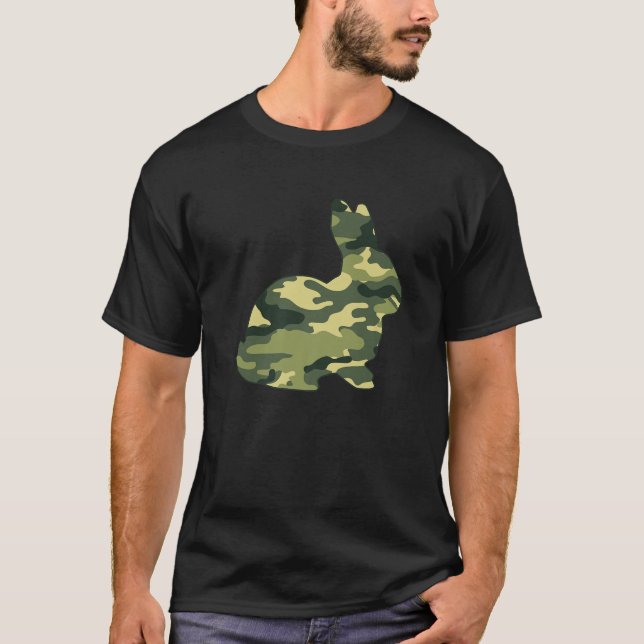 Camiseta Hombres de campaña militar imprimen a Mascota Leve (Anverso)