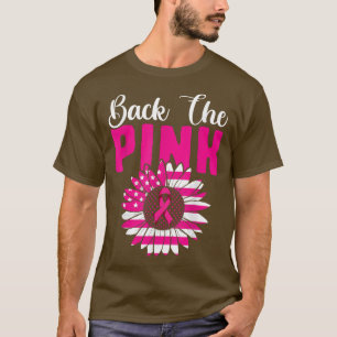 Camiseta Hombres De Cáncer De Mama Mujeres, Atrás La Bander