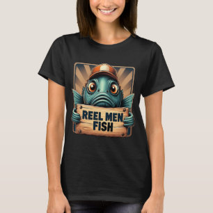 Camiseta Hombres de carrete pescan – divertida cita de pe