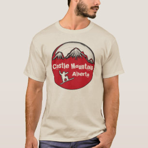 Camiseta Hombres de Castle Mountain Alberta Canada