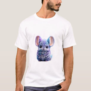 Camiseta Hombres de chinchilla galácticos morados lindos y 