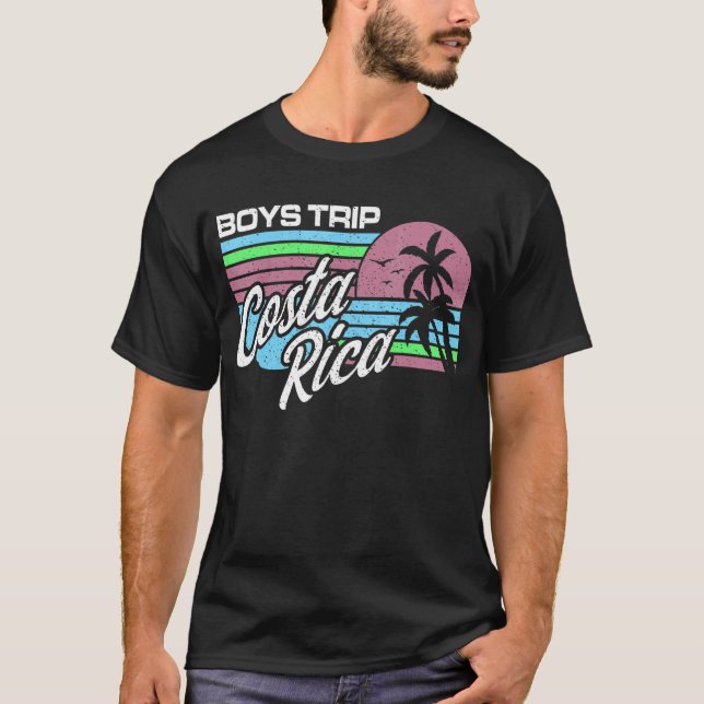 Camiseta Hombres de Costa Rica haciendo pareja muchachos de (Anverso)